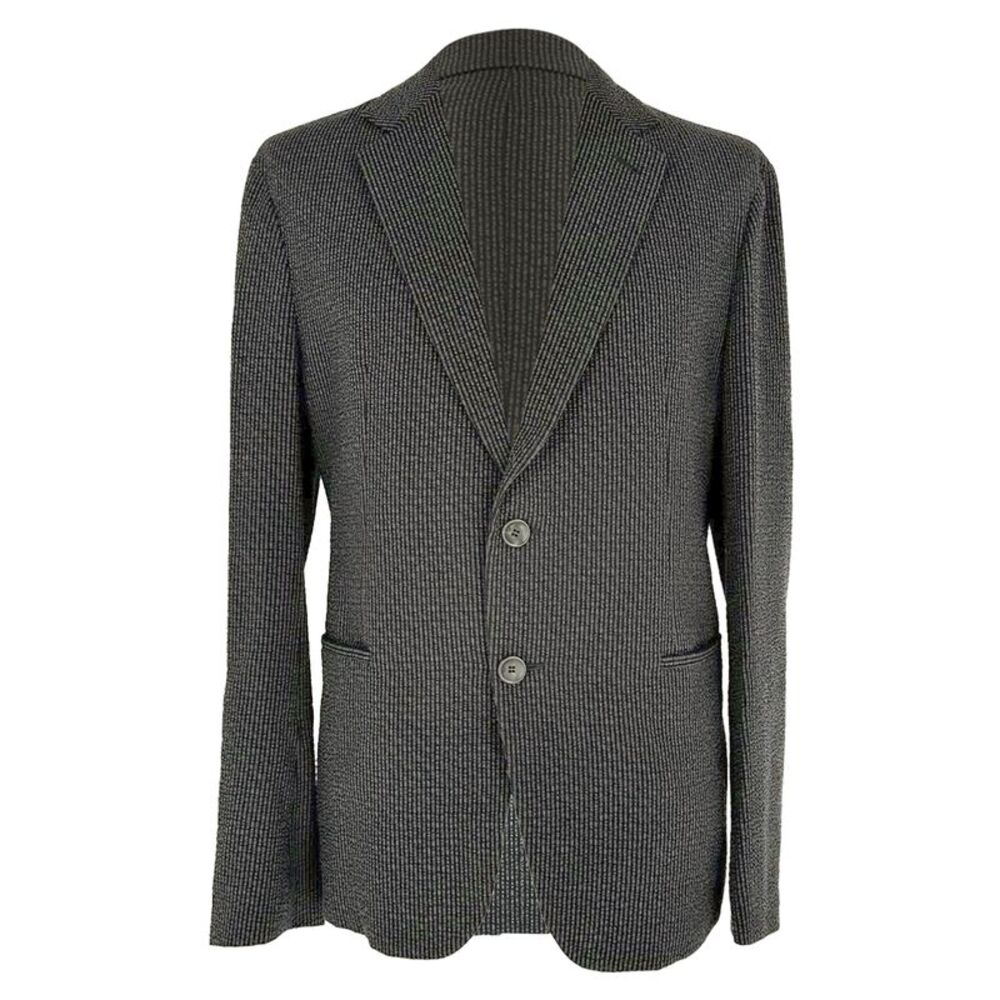 Giorgio Armani Single-breasted Blazer in Black Wool